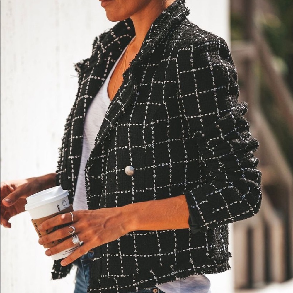 NEW Black and white jacket size small